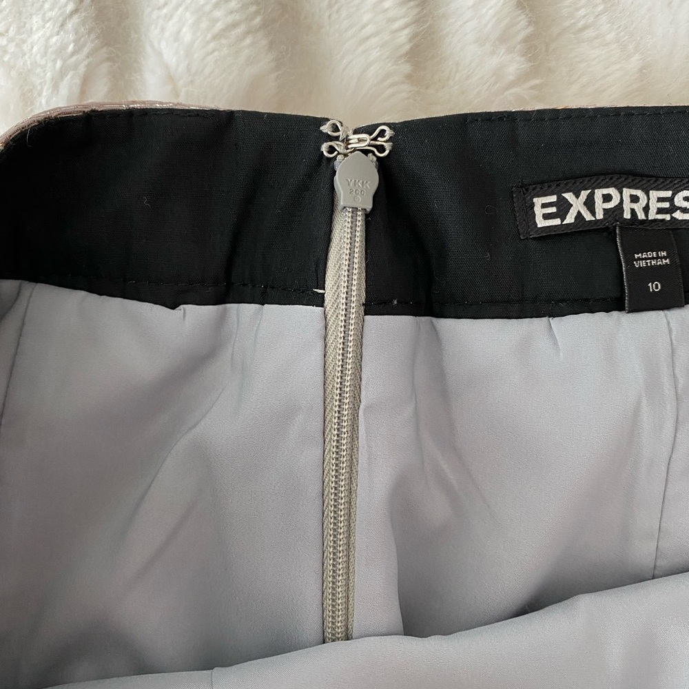 Express metallic mini skirt size 10 - Picture 8 of 12